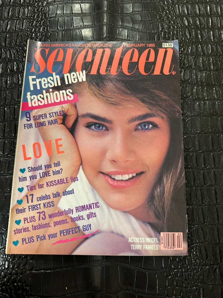 FEBRUARY 1985 SEVENTEEN 17 fashion magazine - TERRY FARRELL