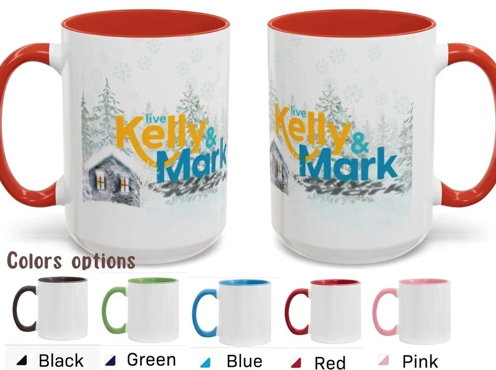 SALE! Live Kelly and Mark 25' Inspired Holiday Christmas Accent Coffee Mug-image