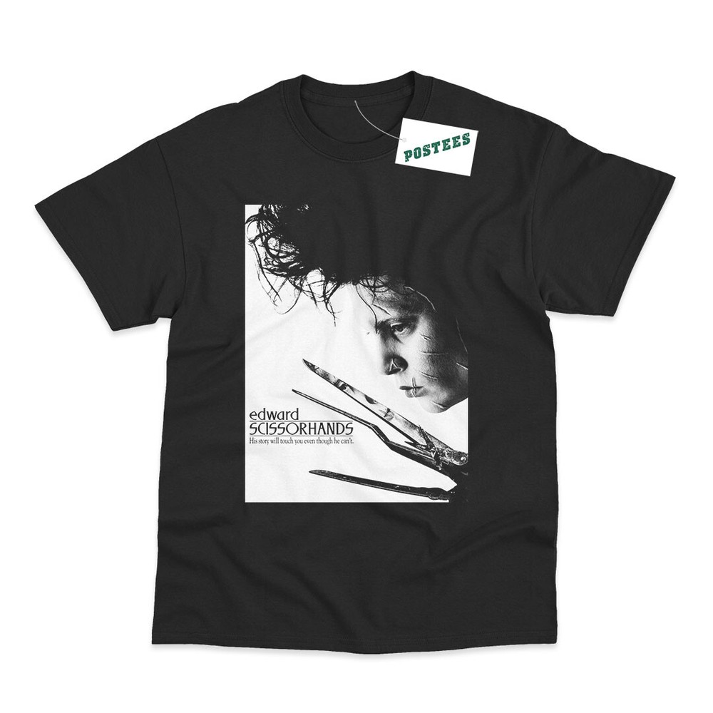 Edward Scissorhands Inspired Art Direct To Garment Printed T-Shirt