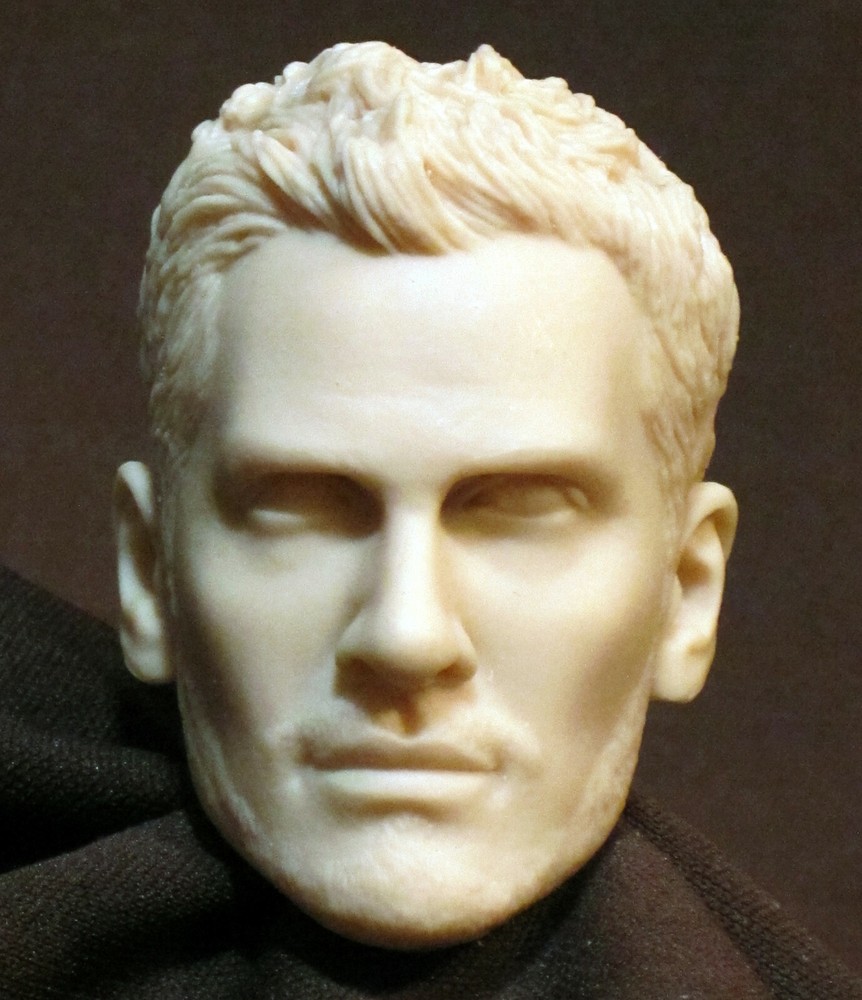 CUSTOM RESIN UNPAINTED HEAD SCULPT, Action figures 1/6 scale V-104