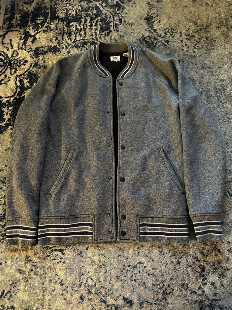 Levi’s Men’s Grey Wool Blend Thick Variety Jacket Size Medium
