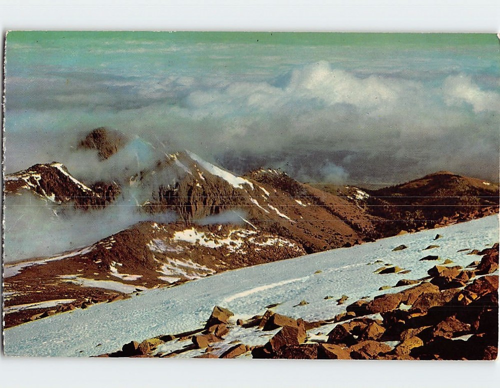 Postcard View from Summit of Pikes Peak Colorado USA