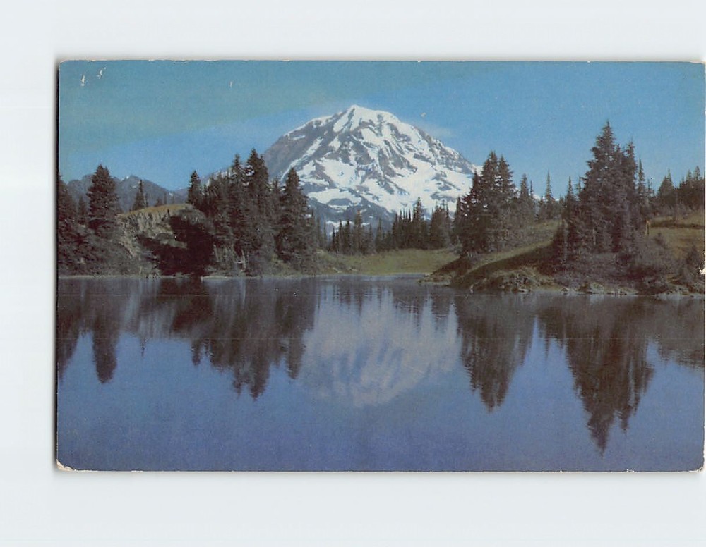 Postcard Mt. Rainier Washington USA
