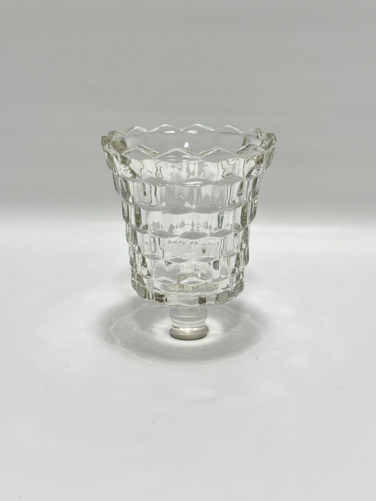 Vintage Colony Whitehall Clear Glass Peg Votive Candle Holder