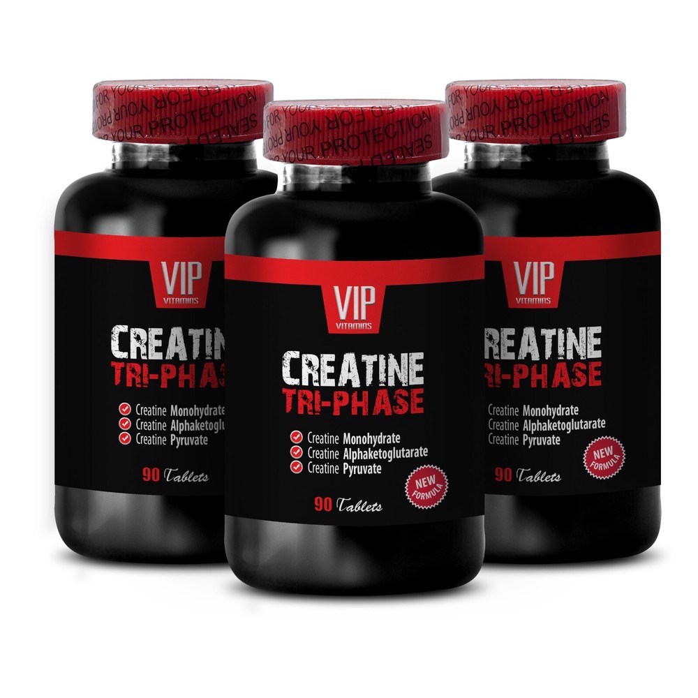 Tri-Phase Creatine Monohydrate – Pre & Post Workout Supplement for 3B