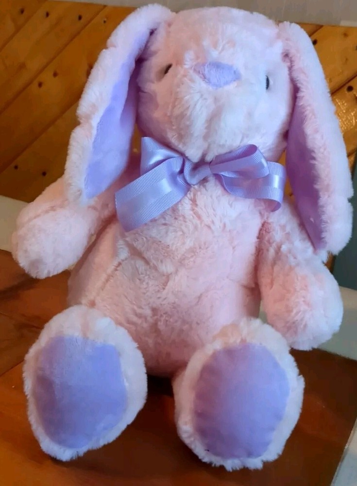 Publix Pink Purple Bunny Rabbit Easter Plush Stuffed Animal Toy *hole See Descr*