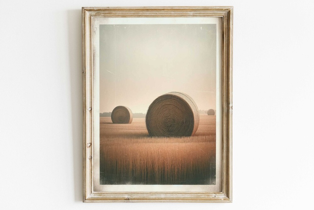Bay Hale Print Countryside Wall Decor Farmhouse Wall Art Country Style Decor