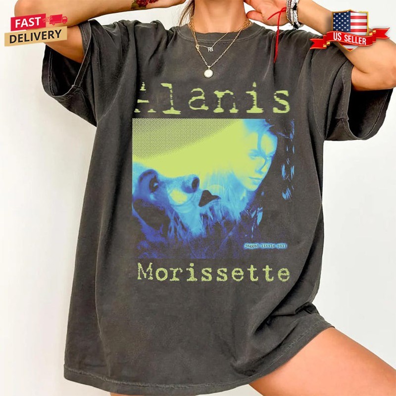 Vintage Alanis Morissette T-Shirt, 90s Retro Rock Tee, Classic Concert Merch