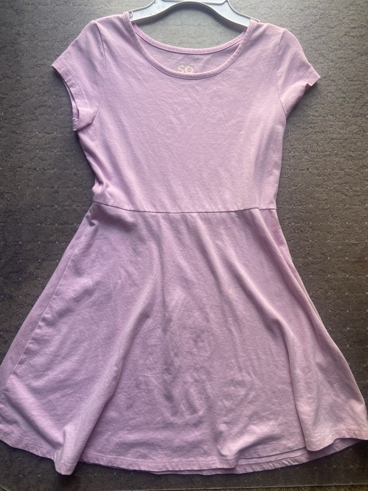 Girls Spring Dress / Size 10/12/ Color Purple/ Brand Is SO / Pre-own Worn Once