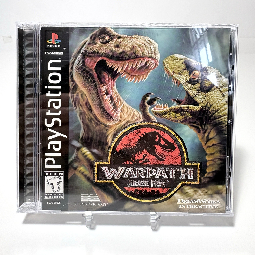 Jurassic Park Warpath Playstation 1 PS1 Complete CIB w/RegCard Tested Fast Ship