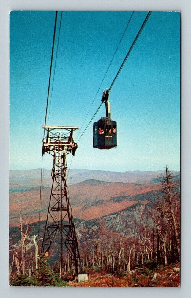 Franconia Notch NH-New Hampshire, Cannon Mountain Aerial Tramway Chrome Postcard