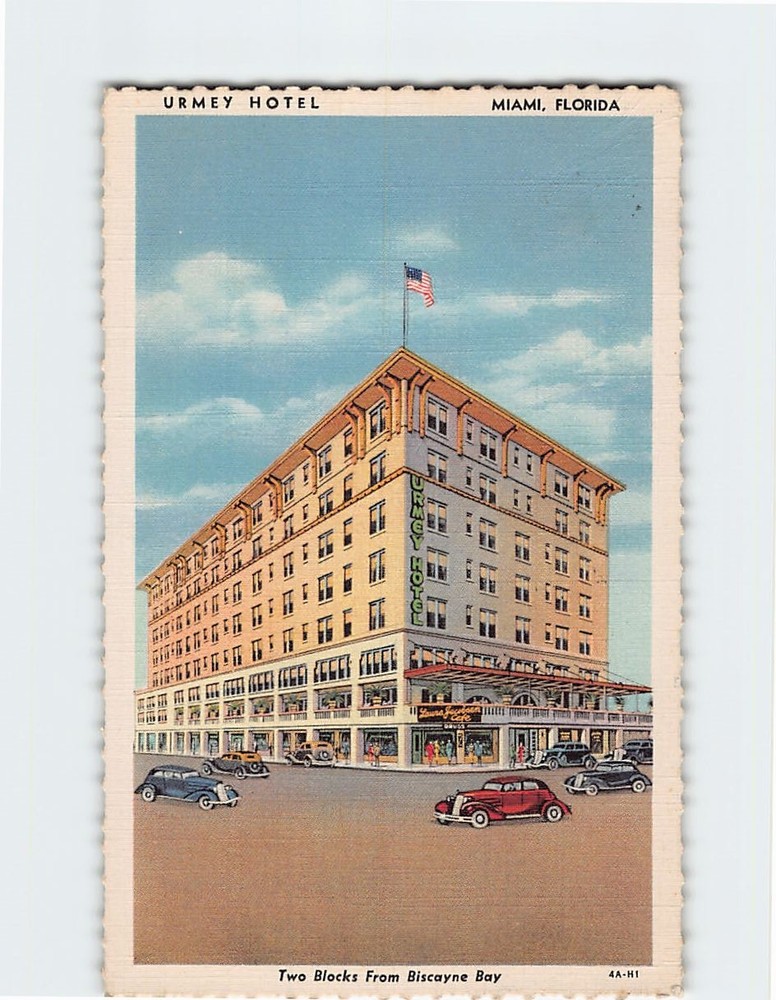 Postcard Urmey Hotel Miami Florida USA