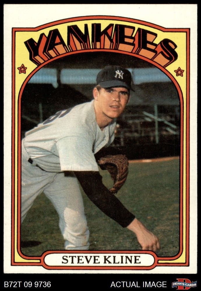 1972 Topps #467 Steve Kline Yankees 6 - EX/MT