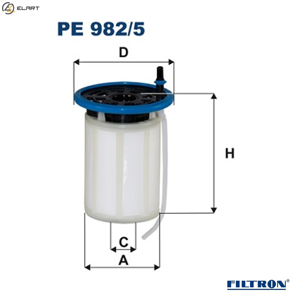 FUEL FILTER PE 982/5 FOR ALFA ROMEO FIAT 46335692 55284529/68818/75156 2.1L 4cyl