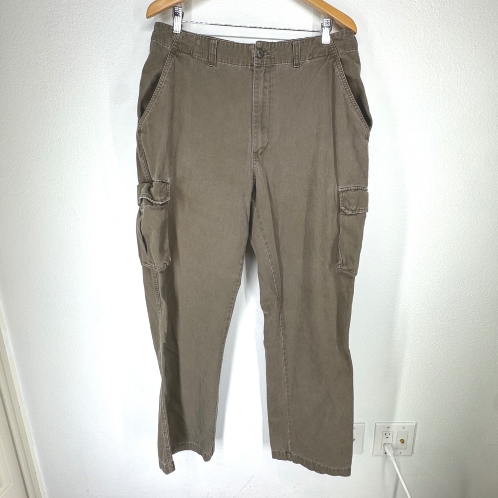 Vintage Y2K American Eagle AE Cargo Pants Mens 36x34 Military Thick 90s Cotton