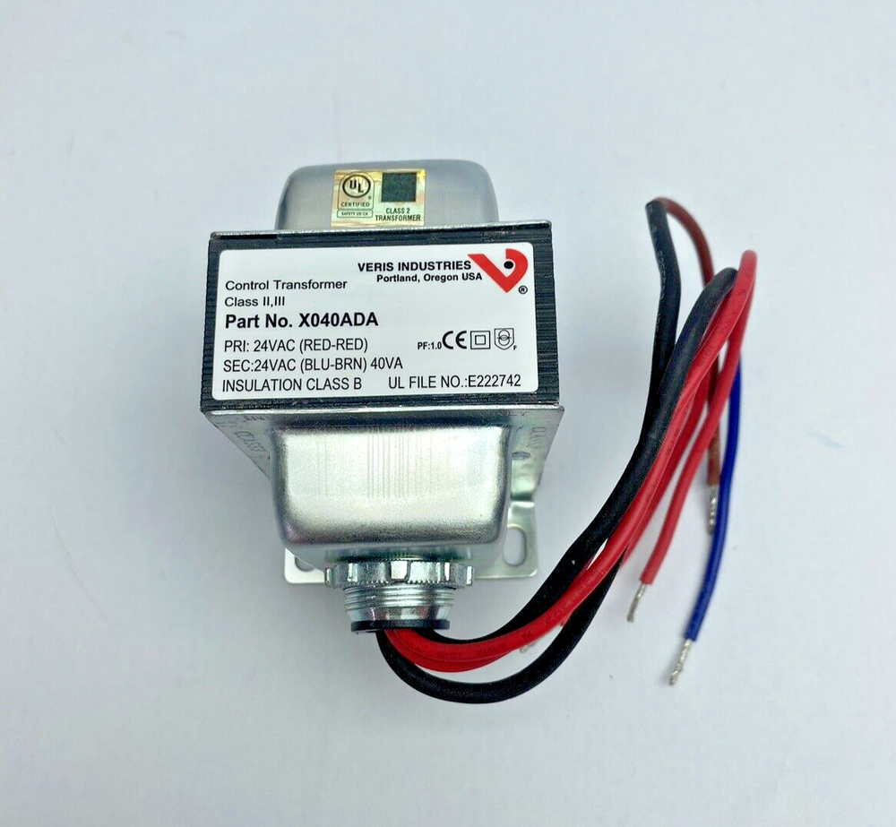 X040ADA VERIS Control Transformer With Foot And Single Threaded Hub. 24VAC. 40VA