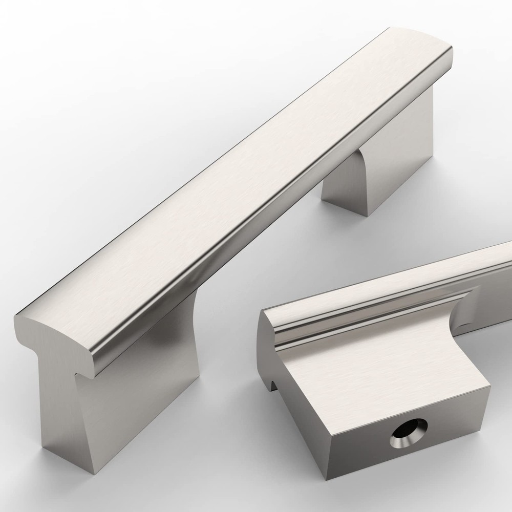 10 Pack 3 Inch(76mm) Brushed Satin Nickel Kitchen Cabinet Handles, Cabinet Pu...