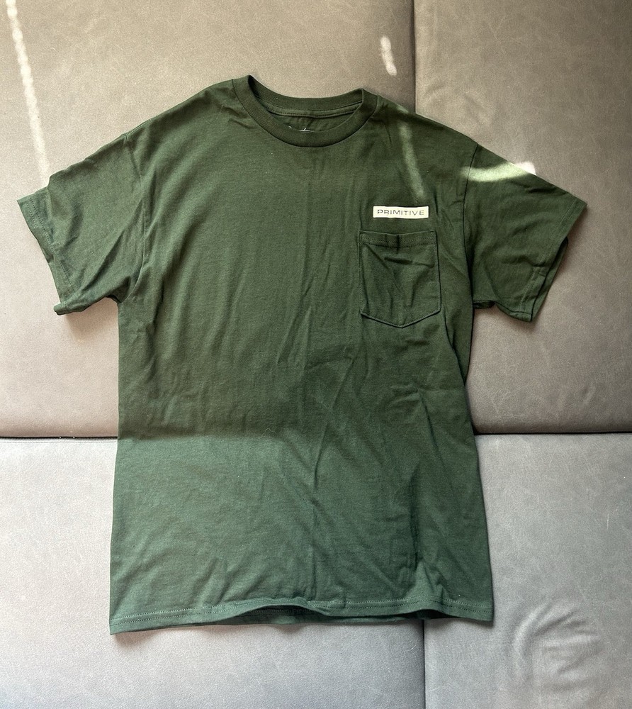 Primitive Skateboarding Men's T-Shirt Forest Green Short Sleeve Size Medium
