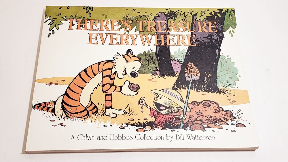 Vtg There's Treasure Everywhere-A Calvin and Hobbes Collection Bill Watterson