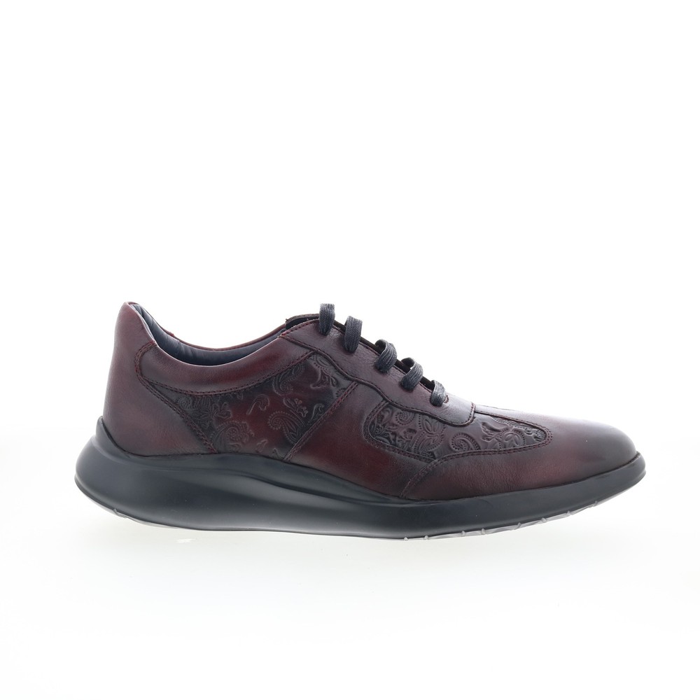 Robert Graham Haro RG5579L Mens Burgundy Leather Lifestyle Sneakers Shoes 9