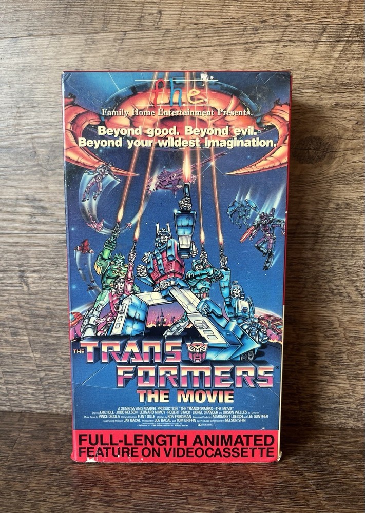 Transformers The Movie VHS 1986 Animated 1st Run FHE Cover 26561 FULLY TESTED