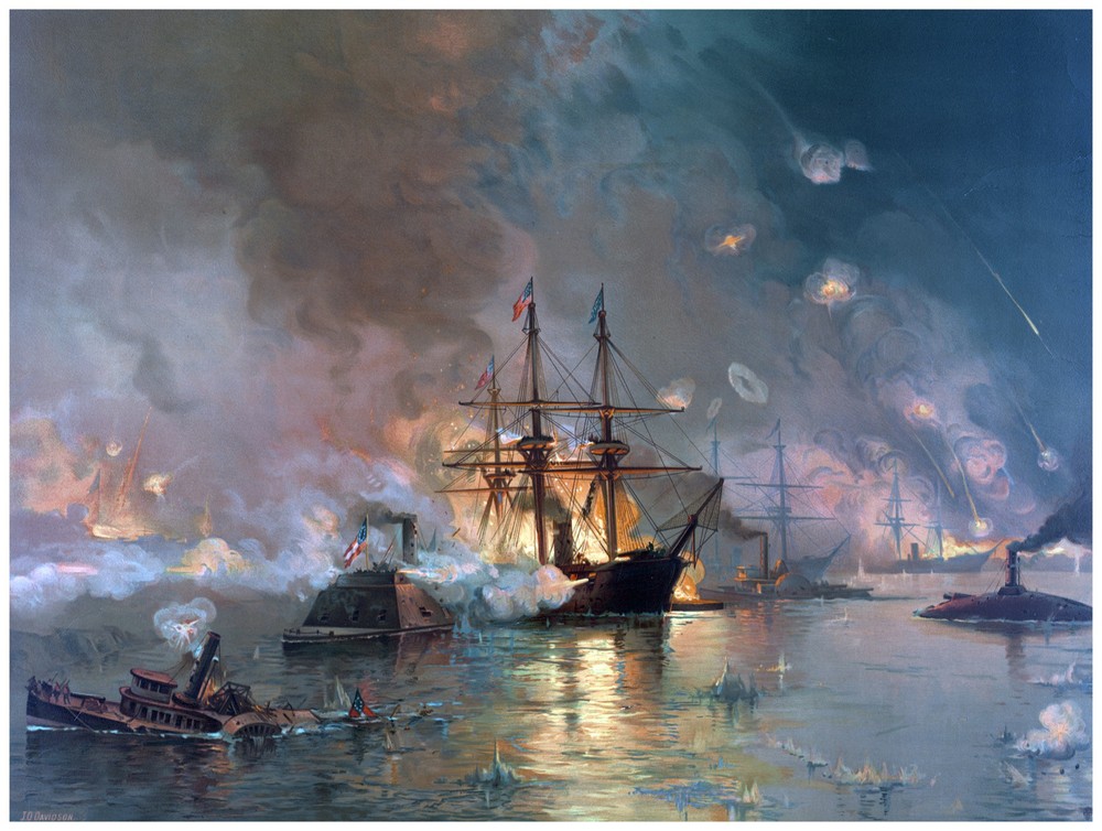 Decor War Scene in the Ocean Poster. Fine Graphic Art. Home Wall Design. 1282
