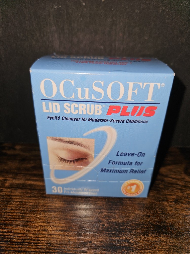 OCuSOFT Lid Wipes Plus -  30 Ct Pre-Moistened Pads Eye Discomfort Eyelid Clenser