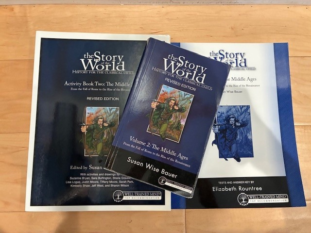 The Story of the World Volume 2 The Middle Ages Set Activity Book Textbook Tests