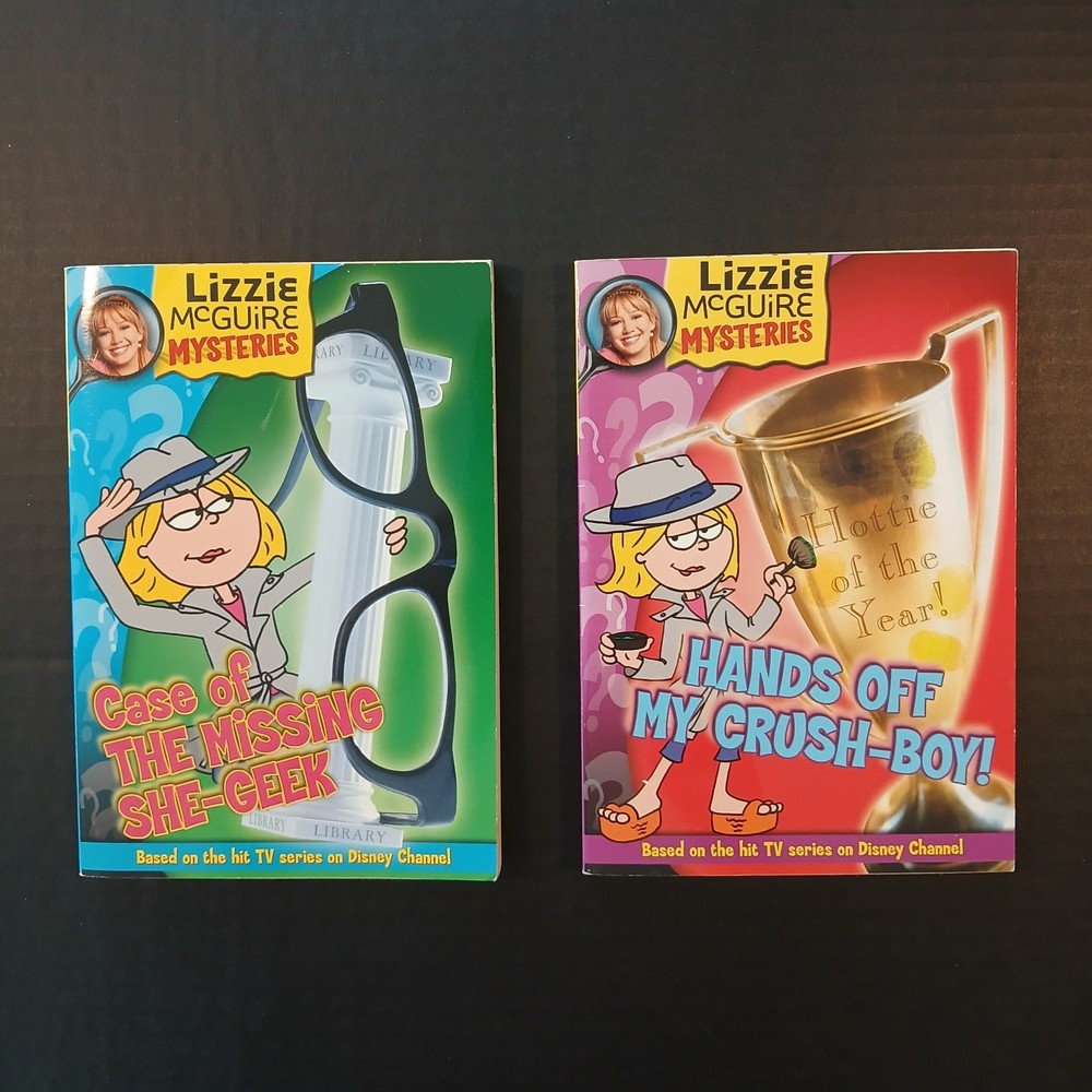 Lizzie McGuire Mysteries Book Lot of 2 Paperback Disney Press Lisa Banim TV Show
