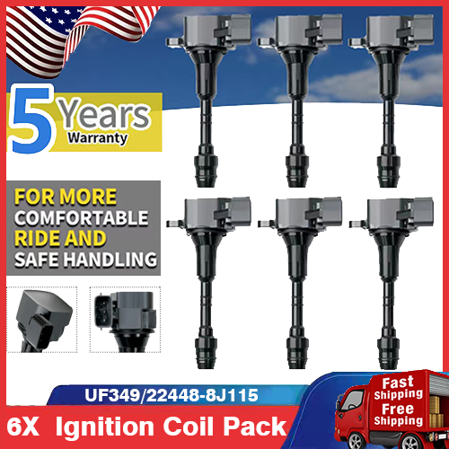 6 Ignition Coil pack for Nissan Altima Frontier Maxima Quest Pathfinder V6 UF349