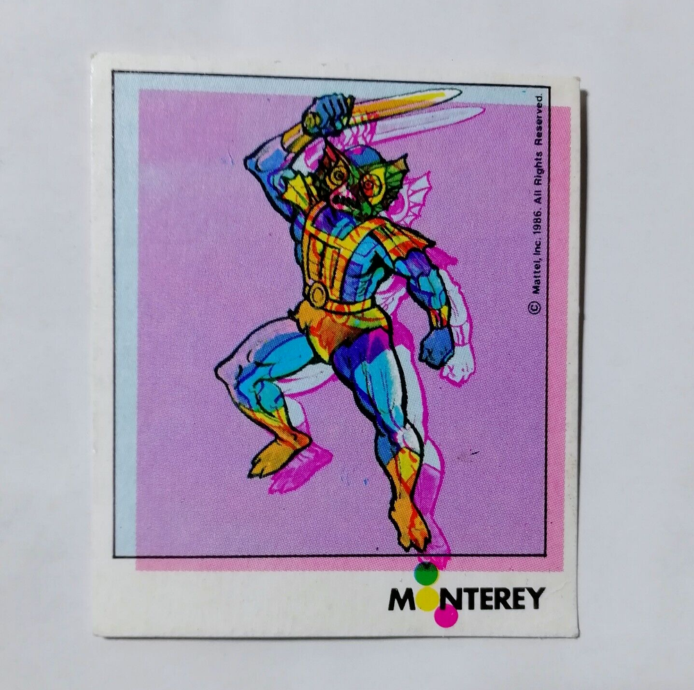 Vintage 1986 He-Man Mattel Masters of the Universe Promotional Trading Card Peru