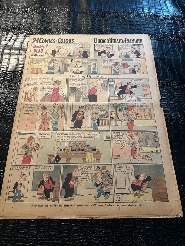 JULY 6 1930 Sunday Newspaper Comic Section (JMH)