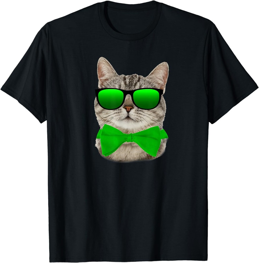 NEW LIMITED  St Patricks Day Irish Cat Best Gift Tee T-Shirt S-3XL