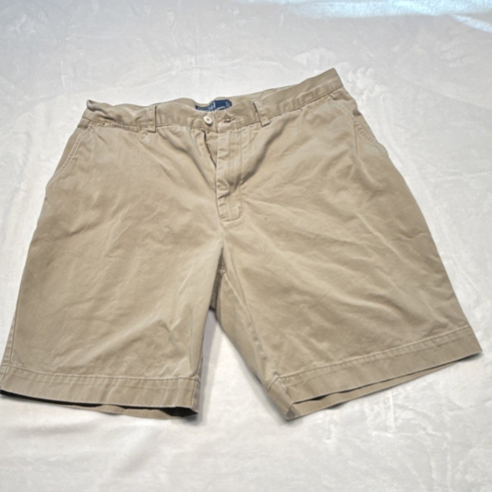 Polo Ralph Lauren Men's Beige Chino Shorts Cotton Button Pockets Classic Style