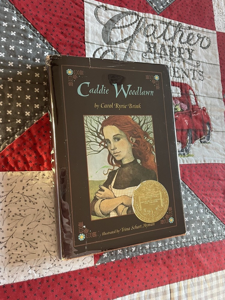 Caddie Woodlawn, Carol Ryrie Brink, Hardcover Dust Jacket, Trina Schart Hyman