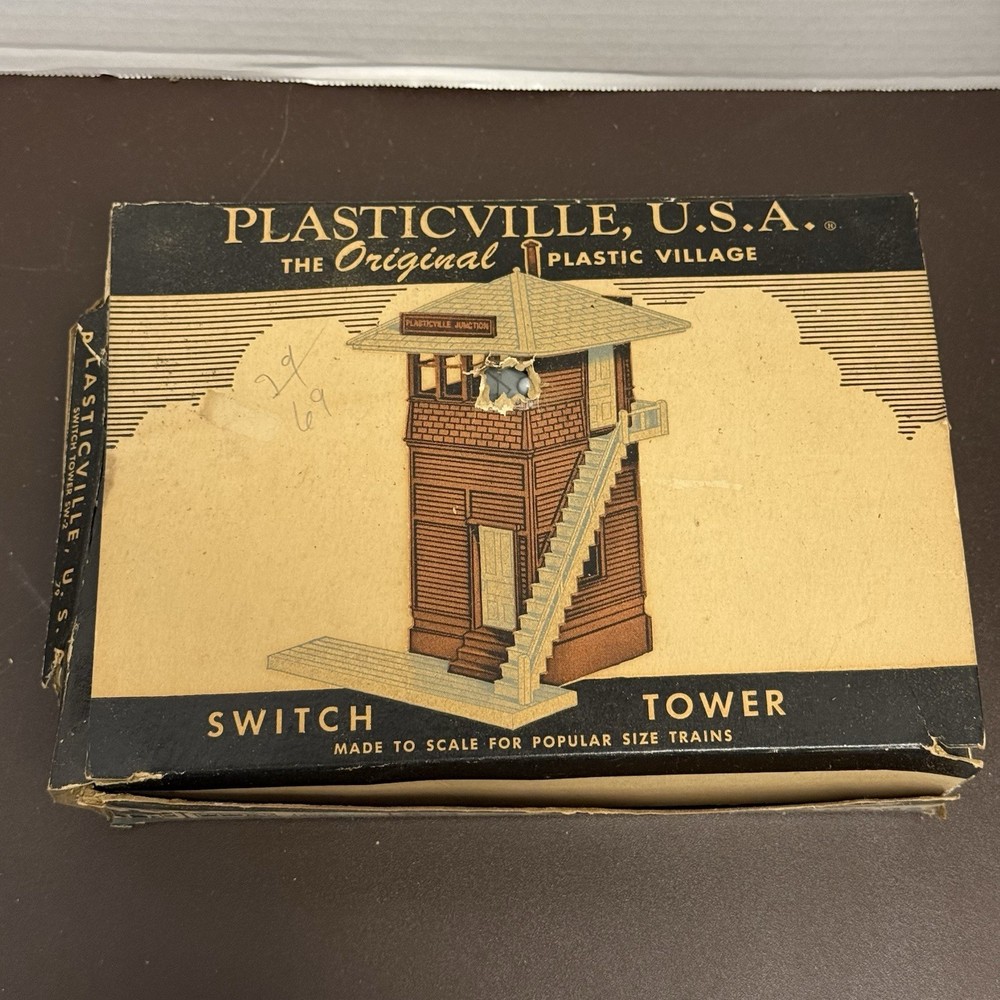 Vintage Plasticville Switch Tower SW-2 Bachman Model Railroad Scenery Building