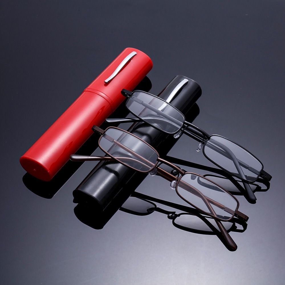 Slim Readers Reading Glasses with Pen Clip and Tube Case for Men & Women