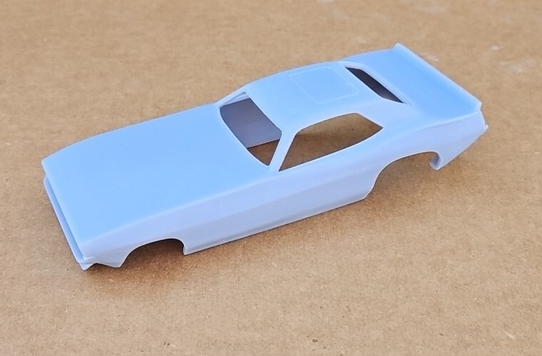 1/25 Scale 3D Printed 1970 Cuda Nostalgia Funny Car Drag Body - ABS-Like Resin