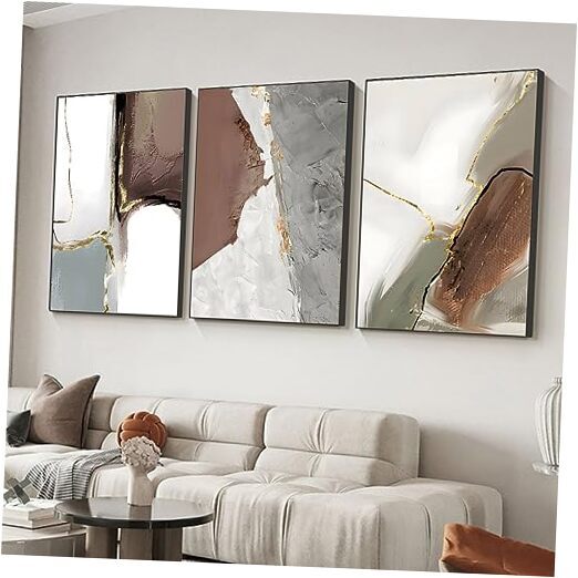 Wall Art Set of 3 Frames Canvas Wall art Decor 24 