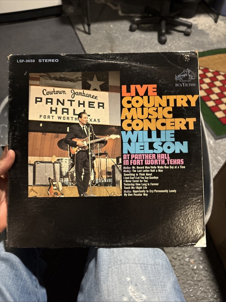 Willie Nelson Live Country Music Concert-Rarest Rca Stereo