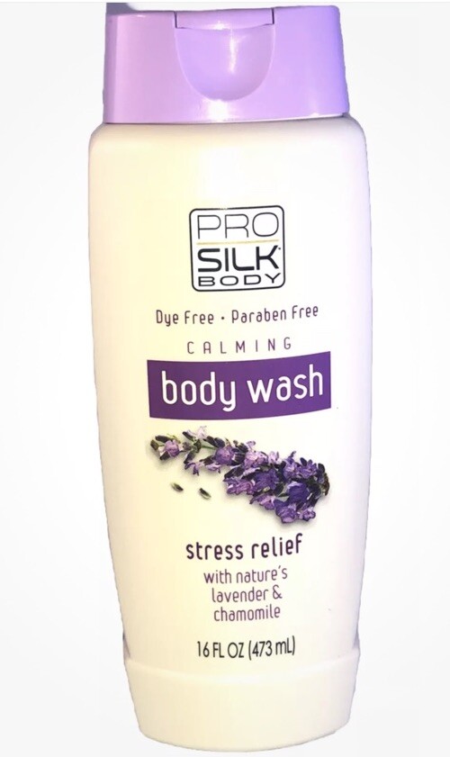 Pro Silk Body Stress Relief Lavender Chamomile Body Wash 16oz