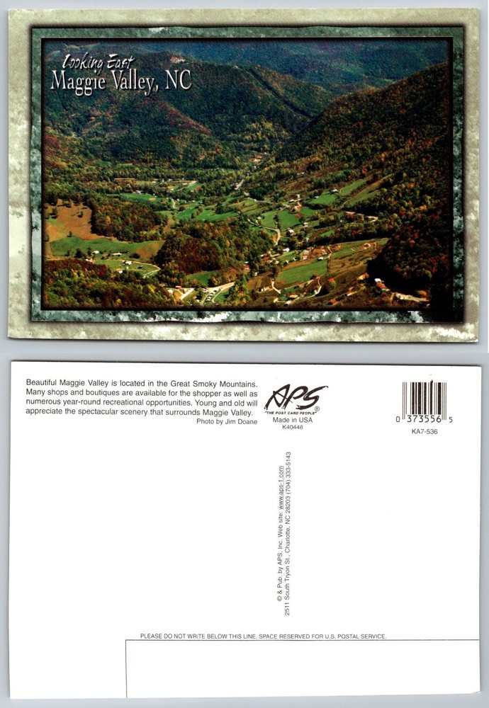 Maggie Valley NC Scenic View Postcard Great Smoky Mountains North Carolina