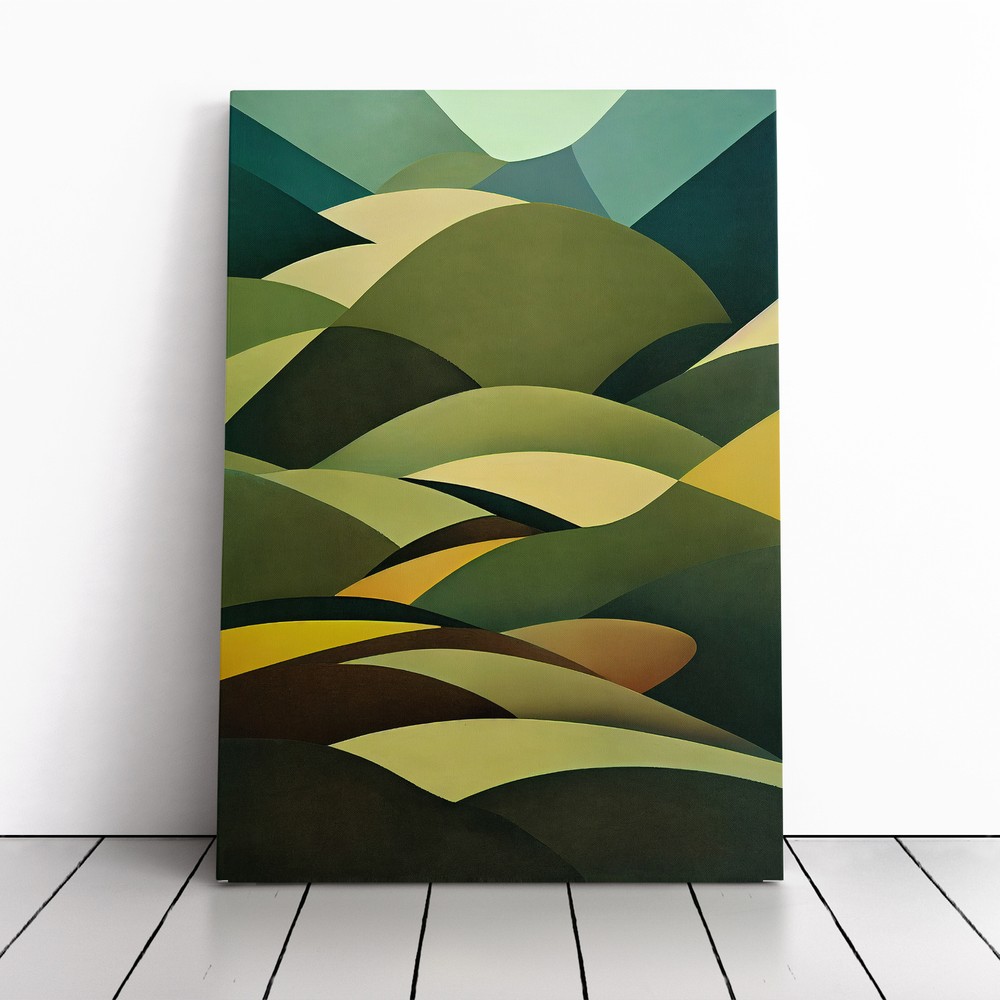 Abstract Meadow Landscape No.1 Canvas Wall Art Print Framed Picture Home Decor