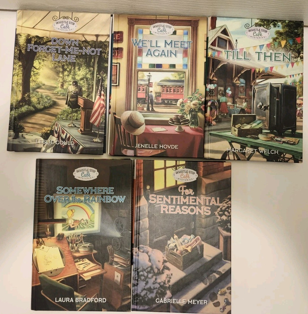 5 Whistle Stop Cafe Mysteries Book Lot Guideposts Hardcover Mystery