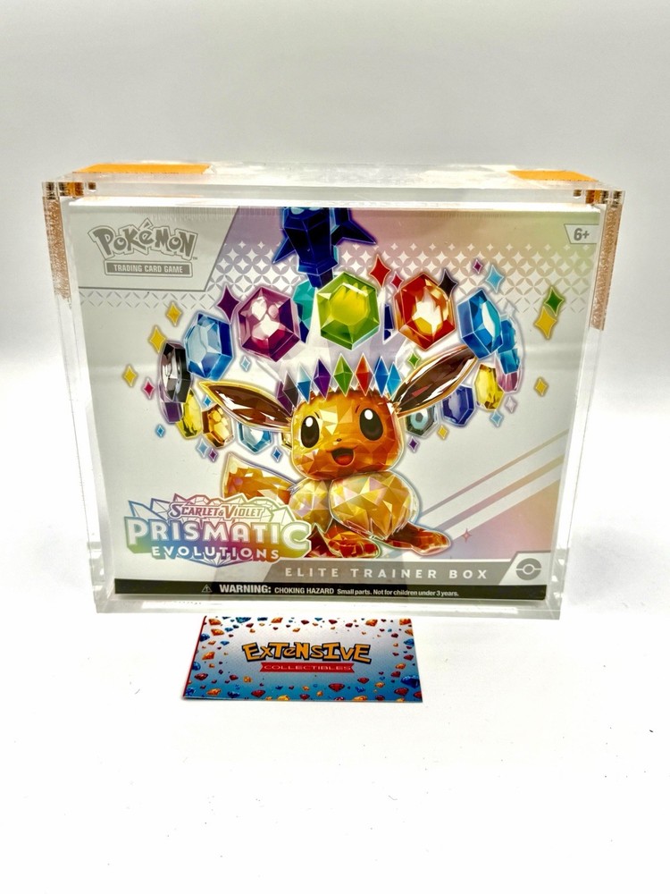 Pokemon Prismatic Evolutions ETB Elite Trainer Box SEALED! W/ “ACRYLIC CASE “