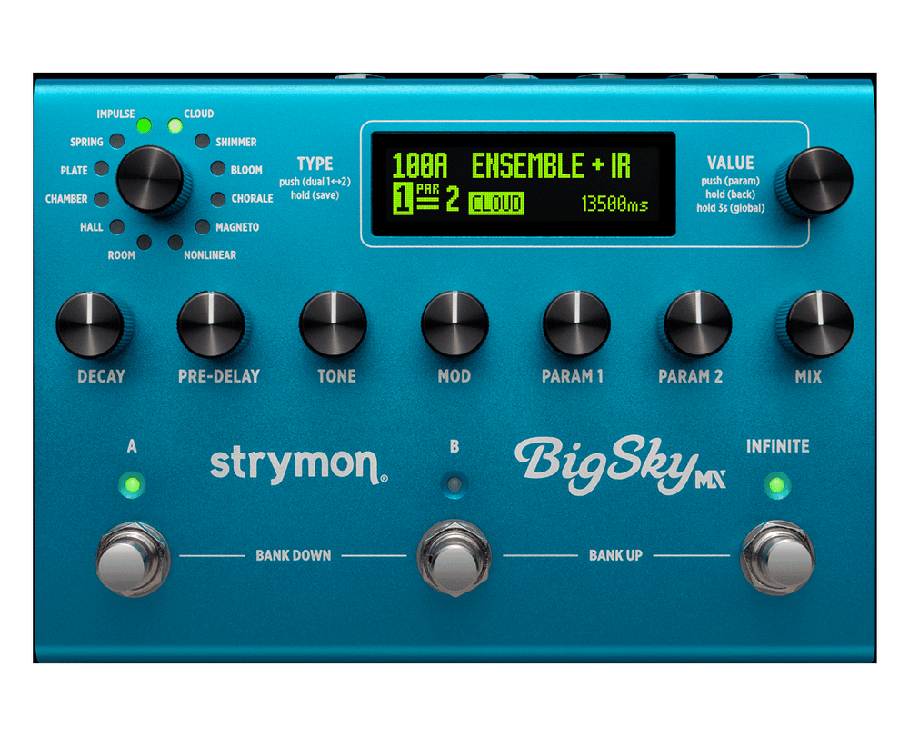 Strymon BigSky MX Reverb Workstation Pedal with Premium Effects