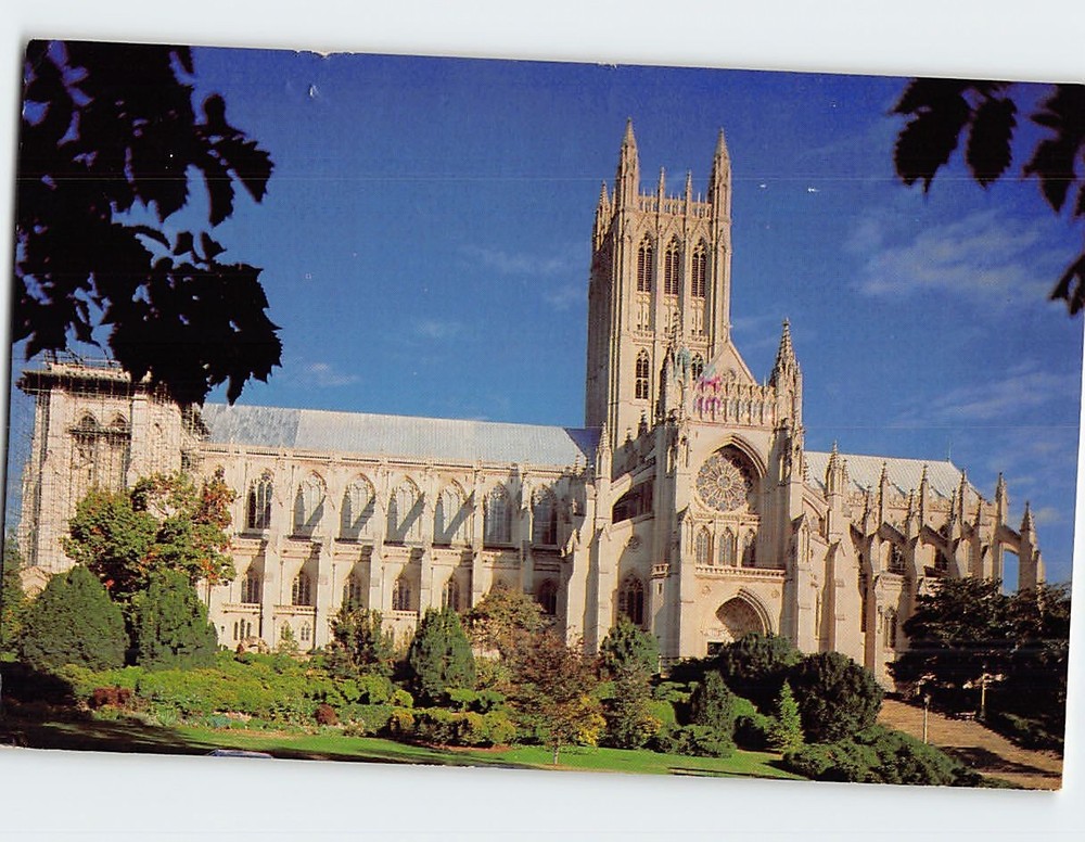 Postcard Washington Cathedral Mount Saint Alban Washington DC USA
