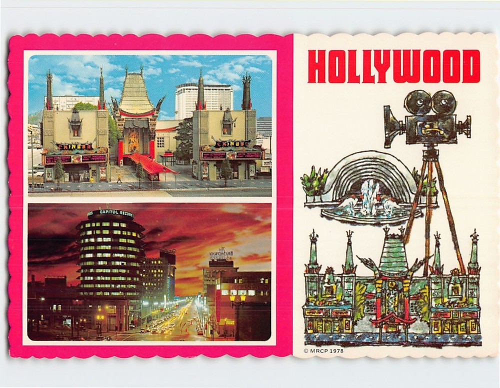 Postcard Hollywood Los Angeles California USA