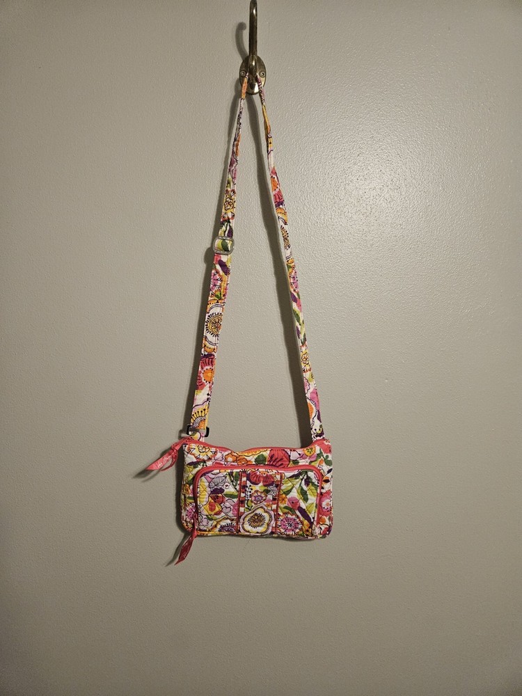 Vera Bradley Iconic Little Hipster Clementine Floral Crossbody Purse Bag Retired
