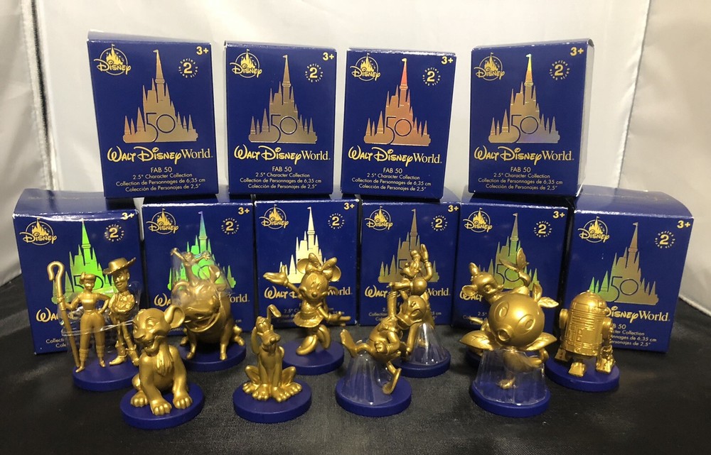 Walt Disney World 50th Anniversary Fab 50 Series 2 Gold Collectible Figures